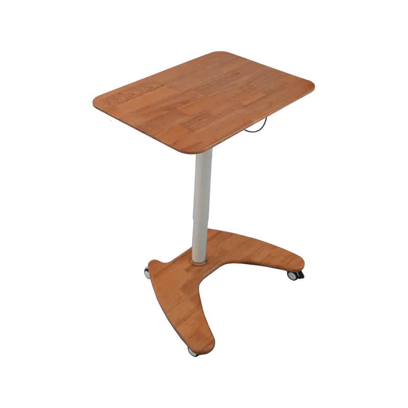 SK06-01 Natural Wood Style Pneumatica Height-Adjustable Desk