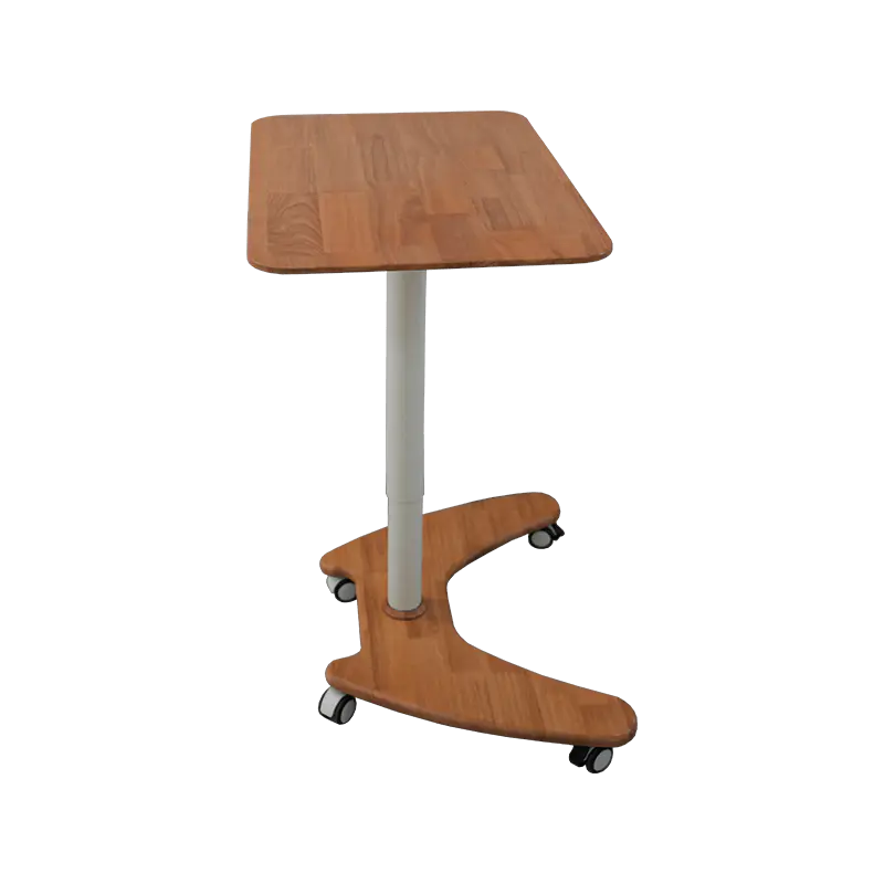 SK06-01 Natural Wood Style Pneumatica Height-Adjustable Desk
