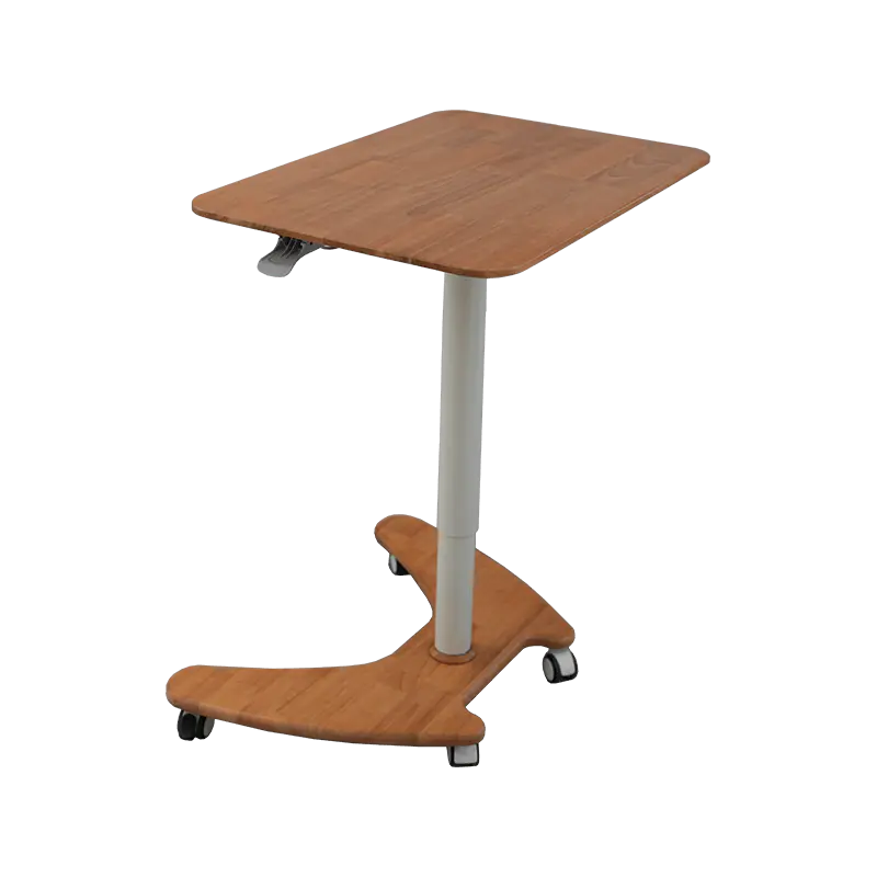 SK06-01 Natural Wood Style Pneumatica Height-Adjustable Desk