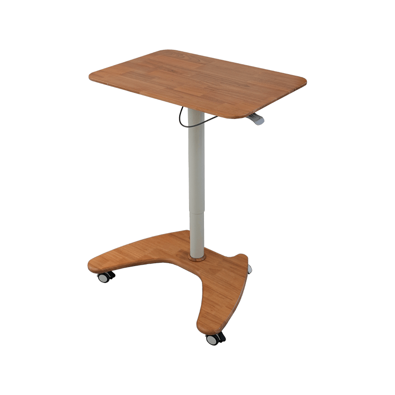SK06-01 Natural Wood Style Pneumatica Height-Adjustable Desk