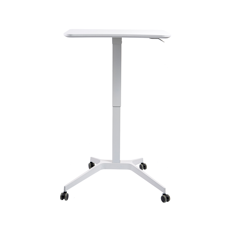 TH07 (Quare Aluminium Tube Column) Pneumatica Altitudo-Adjustable Desk