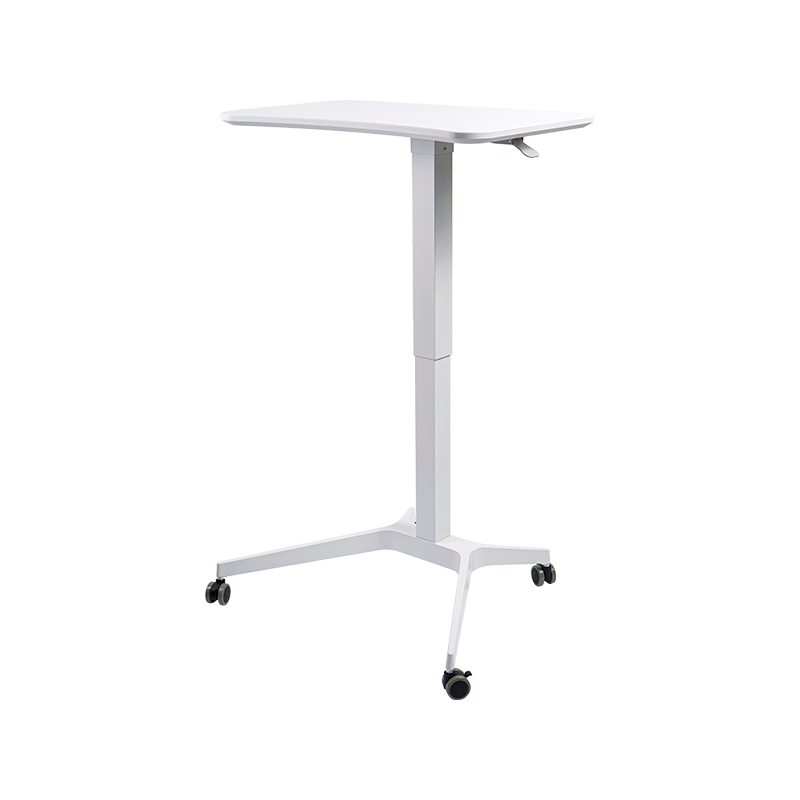 TH07 (Quare Aluminium Tube Column) Pneumatica Altitudo-Adjustable Desk