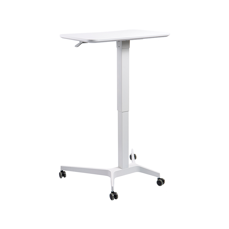 TH07 (Quare Aluminium Tube Column) Pneumatica Altitudo-Adjustable Desk