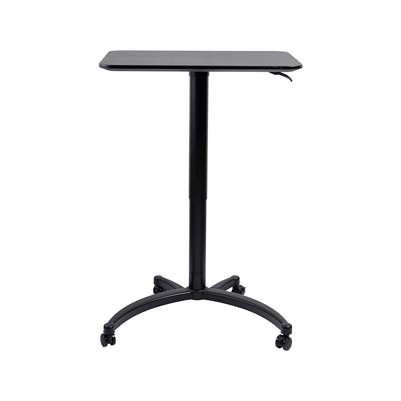 TH-13 (Cat Head Leg Column with Square Panel Column) Pneumatica Height-Adjustable Desk