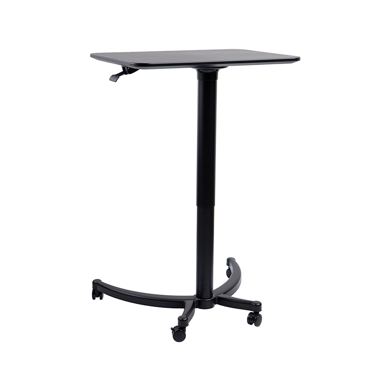 TH-13 (Cat Head Leg Column with Square Panel Column) Pneumatica Height-Adjustable Desk