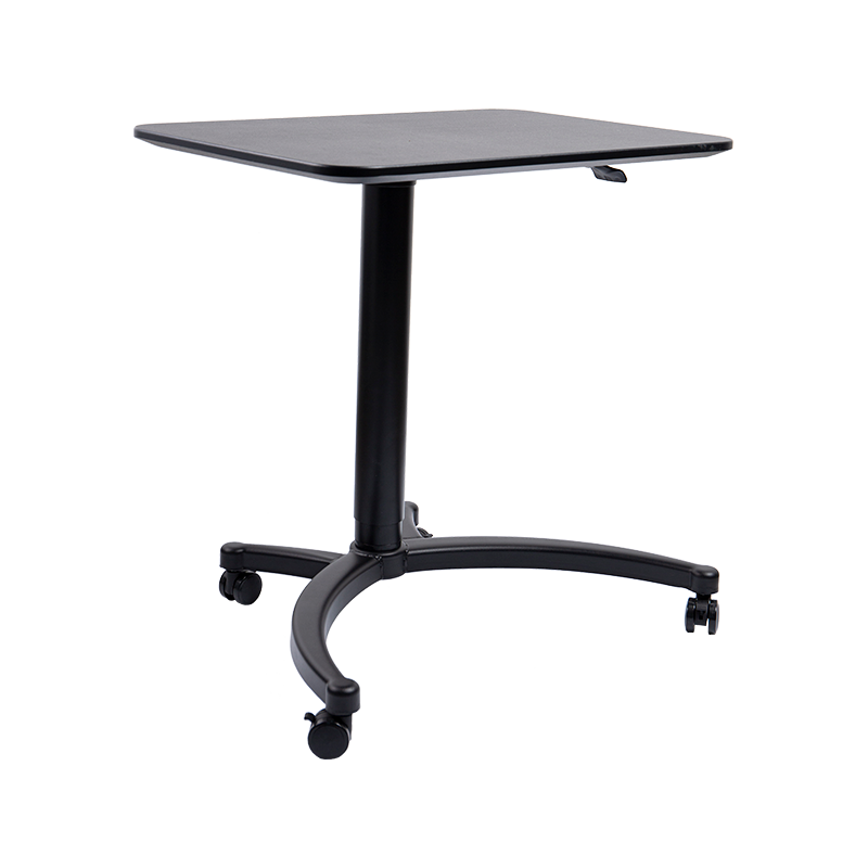 TH-13 (Cat Head Leg Column with Square Panel Column) Pneumatica Height-Adjustable Desk